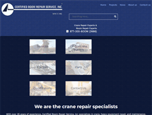 Tablet Screenshot of certifiedboomrepair.com